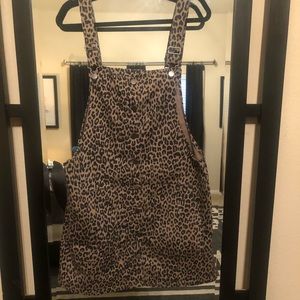 Leopard Print overall dress